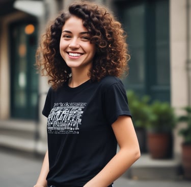 Close-up of colorful custom mugs with unique designs on a wooden table.