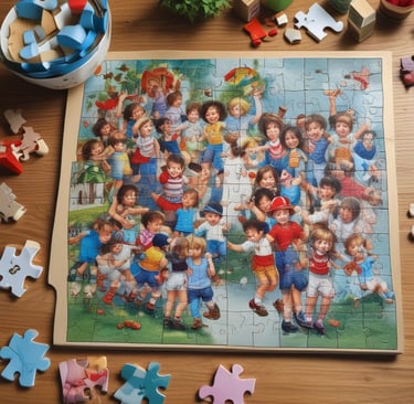 Close-up of colorful custom mugs with unique designs on a wooden table.
