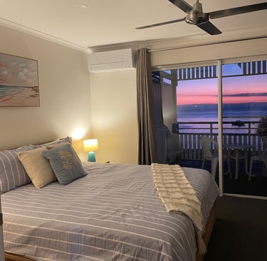 Master bedroom sunset