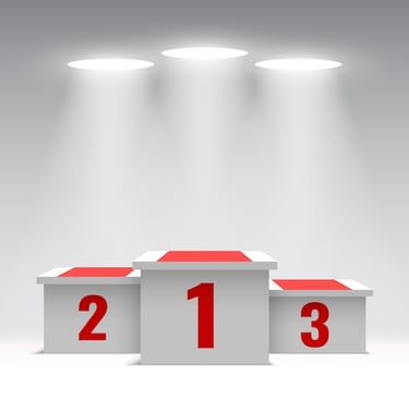 competition poidium is always ranked the same but not always means the same