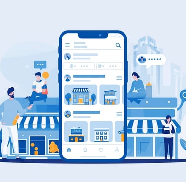 uma pessoa em pé em frente a um telefone com o telefone em frente a um prédio