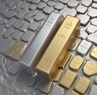 A powerful bear standing in a forest clearing, representing primal strength and natural balance.