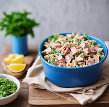 A cozy kitchen scene with fresh ingredients and a notebook for recipes.