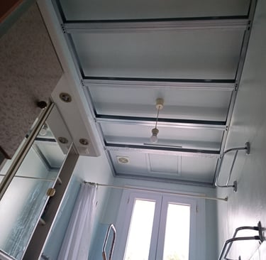 Faux plafond autoportrait, spot LED-EM RENOV-Saint Georges sur Loire