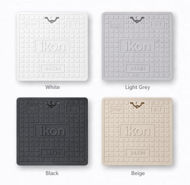 Different color of IKON FRP manhole covers available