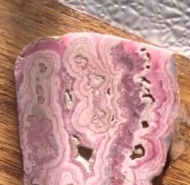 a Slice of Rhodochrosite