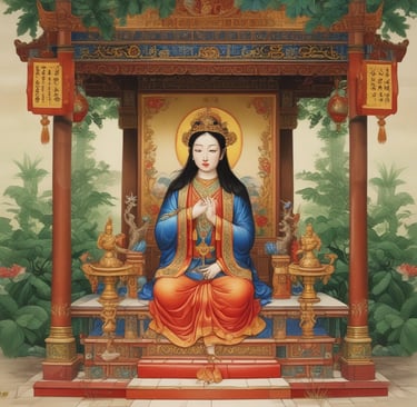 A serene workspace with traditional Vietnamese incense sticks burning gently beside a laptop and a notebook.