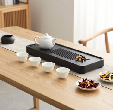 Behind-the-scenes shot of the team planning social media content around a wooden table.