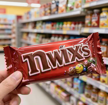 Close-up of colorful assorted chocolates and candies in a bright bowl