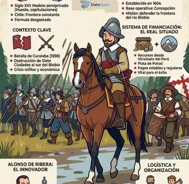 Infografía de los Tercios de Arauco: El primer ejército profesional de España en América