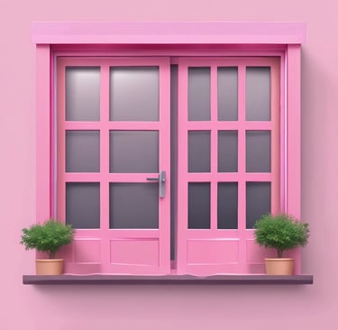 A stylish woman wearing trendy pink outfit walking confidently in city streets