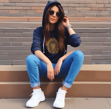 Close-up of a sleek black watch with white accents on a wrist.