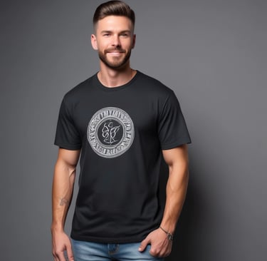 Black oversized hoodie laid out flat with a minimalist white background.