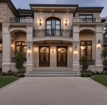 A professional cleaner carefully wiping a large mirror to flawless clarity.