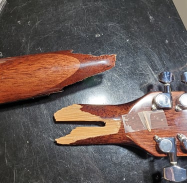 Guitar body and neck structural repairs