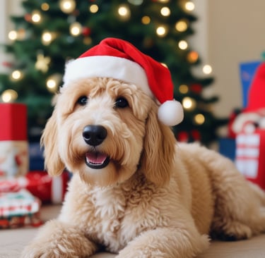 Christmas Goldendoodle