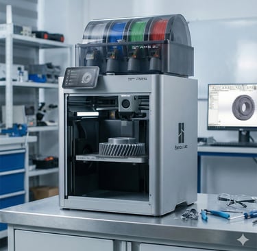 A 3d printer that is sitting on a table