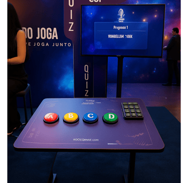 Mesa Gamer Interativa com botões Arcade