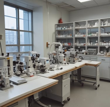 Close-up of automated machinery assembling a medical device component with precision.
