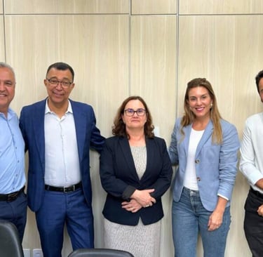 Diretores da ANAJURE em visita à Vereadora Flávia Borja.