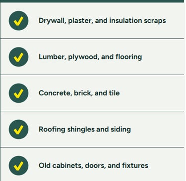 a table with a list of different types of paint and finishes