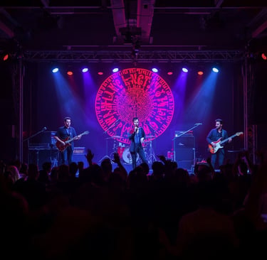 Banda cover profissional se apresentando em evento em São Paulo
