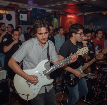 Show de rock ao vivo em bar da Zona Sul de São Paulo