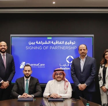 Avalon Pharma Iraq Distributor signing ceremony with Pharmacare Scientific Bureau
