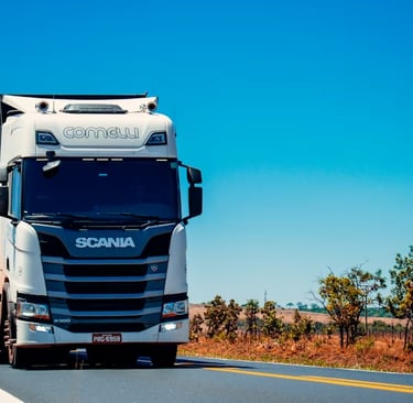Heavy-duty construction dump truck on site, representing industrial equipment requiring specialized air filters