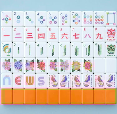 beautiful mahjong tiles