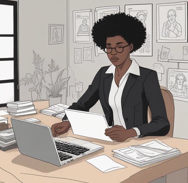 Abstract golden lines on a smooth cream background, evoking quiet depth and order.