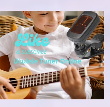 happy child learning to tune online video standard ukulele tuning