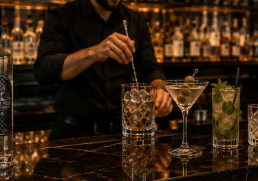 The House Pour Vodka op een horecabar met cocktails en bartenders – inzicht in vodka prijzen voor ho