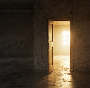 porte qui s ouvre sur un avenir lumineux
