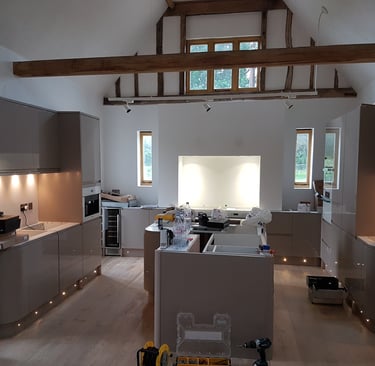 Barn Kitchen electrical install