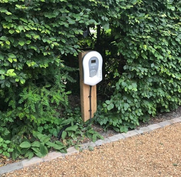Post mounted Zappi EV Charger