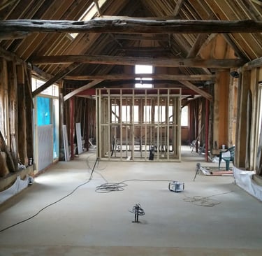 Home electrical installation in a Barn conversion
