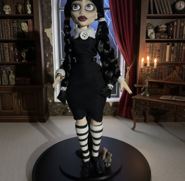 Wednesday Addams artist doll