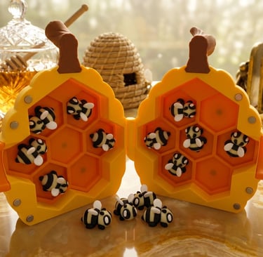 magnetic beehive and bees