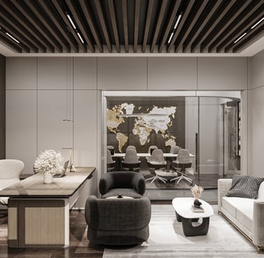 Antalya Park Royal Residences satış ofisi yönetici ofisi iç mimari tasarımı-La Féra Interior Design