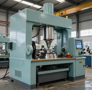 Technicians installing advanced technology equipment on heavy machinery outdoors.