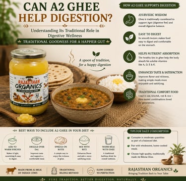 A2 Bilona Ghee with Traditional Indian Digestive-Friendly Meal