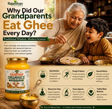 Why did our grandparents eat ghee