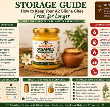 How to Keep Your A2 Bilona Ghee Fresh for Longer