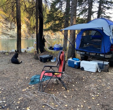 Camping with a Truck Tent