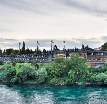 Hotel Podgorica on the Morača River in Podgorica, Montenegro