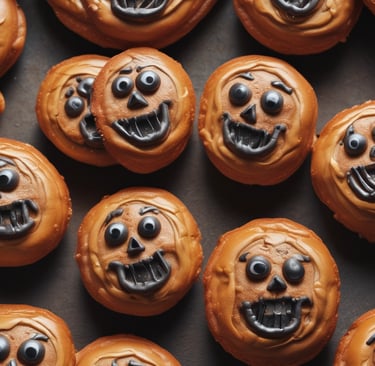 An abstract artwork with vibrant colors.