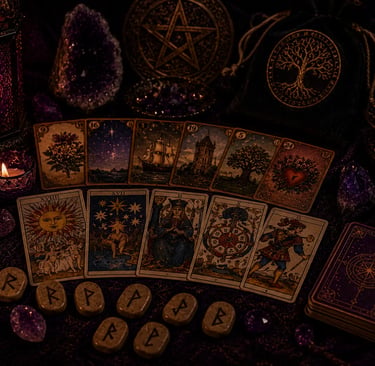 Consulta de Tarot, Baralho Cigano e Runas por telefone e WhatsApp