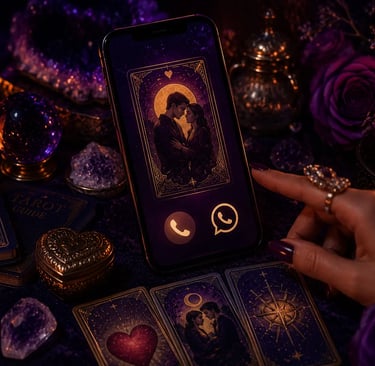 Consulta de Tarot por celular e atendimento via WhatsApp ao vivo