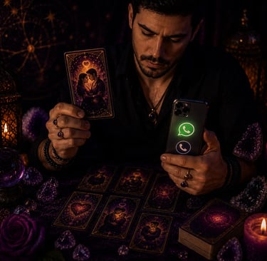 Consulta online de Tarot do amor pelo WhatsApp com atendimento ao vivo